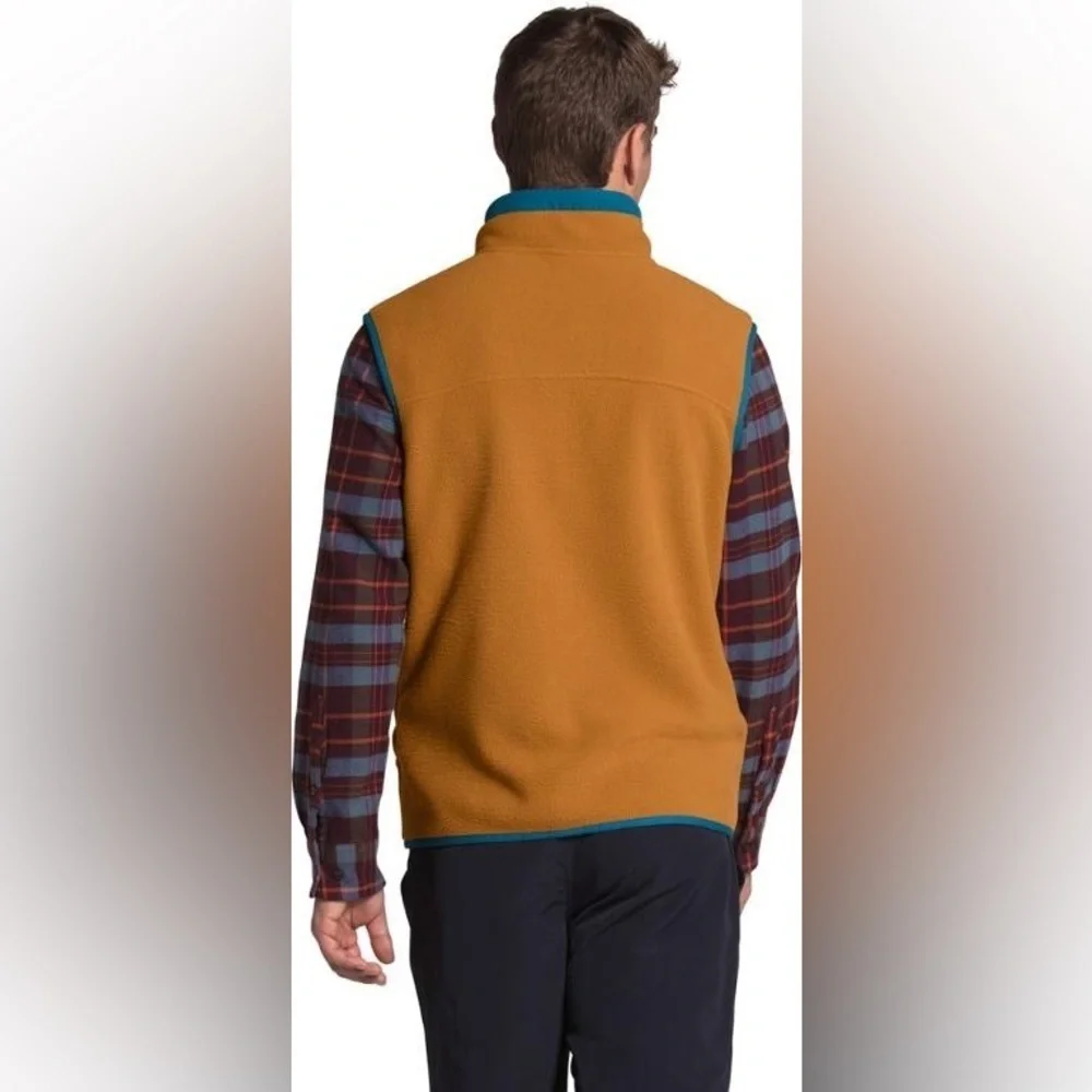 The North Face Carbondale Fleece Vest Timber Tan/Mallard Blue